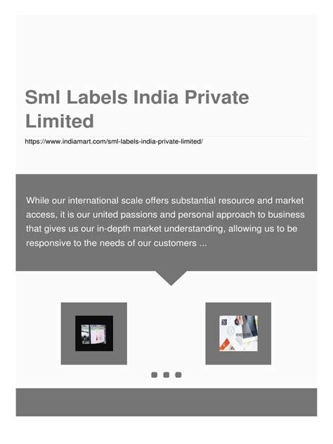 sml labels india private limited